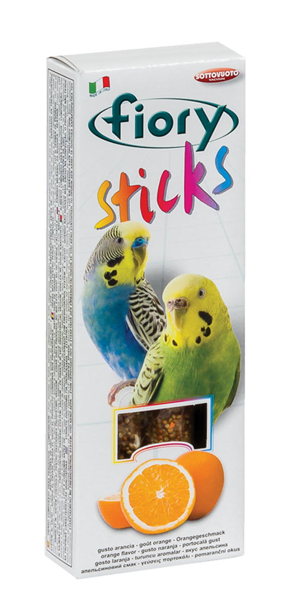Stick per pappagalli AGRIAPPIA, snack naturale e colorato con semi e cereali, ideale per l'alimentazione degli uccelli esotici.