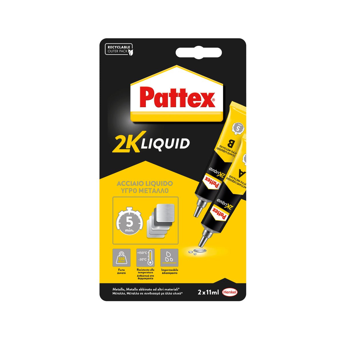 Pattex Acciaio liquido 2x11 ml