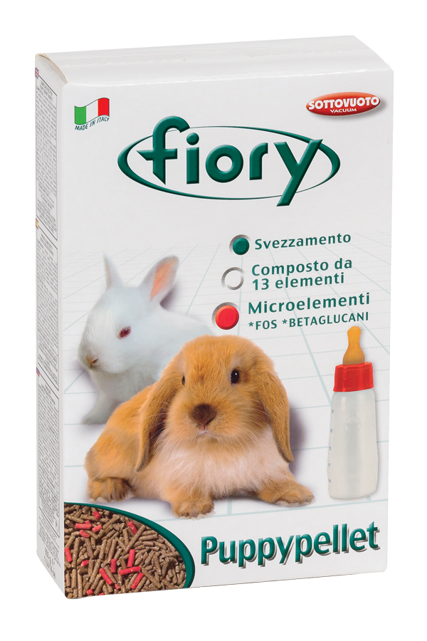 Fiory Puppypellet – Mangime per Svezzamento e Crescita di Conigli Nani con Latte e Omega3