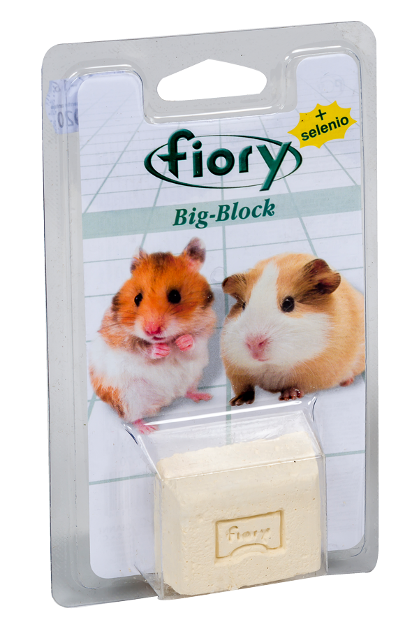 Fiory Big Block per Roditori – Supporto Minerale con 12 Minerali e Calcio 38%