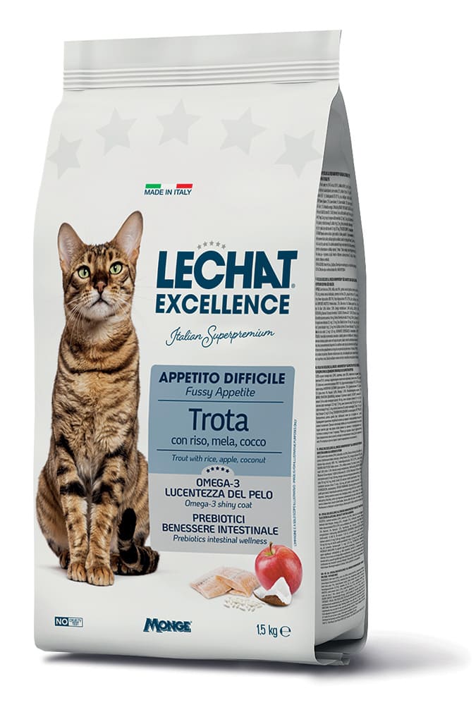 LeChat Excellence Gatto Adulto Appetito Difficile alla Trota 1.5kg