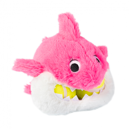 Gioco per cani Sharks Glutton di AGRIAPPIA, peluche rosa a forma di squalo con dettagli realistici, morbido e ideale per masticare.