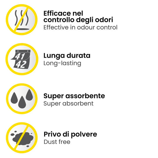 Lettiera per gatto al silicio Easy Clean 15lt