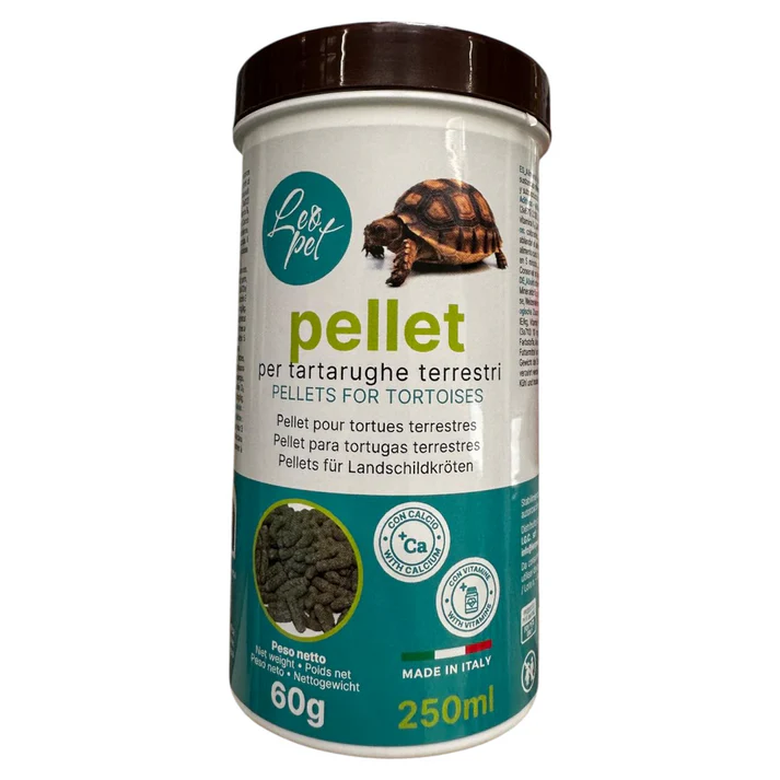 LEOPET Mangime Pellet per Tartarughe Terrestri – Vitaminizzato, 250ml
