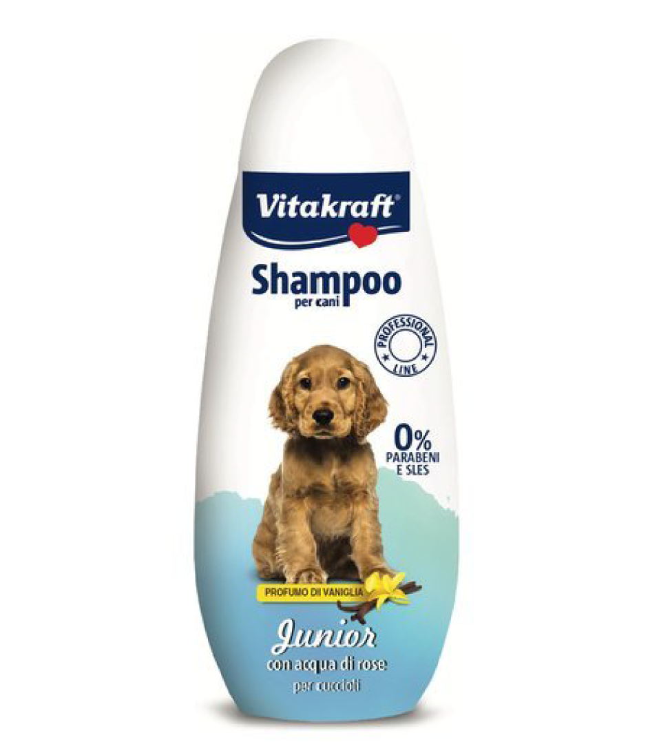 Shampoo per cani cuccioli AGRIAPPIA in bottiglia da 250ml, con etichetta e dettaglio del prodotto.
