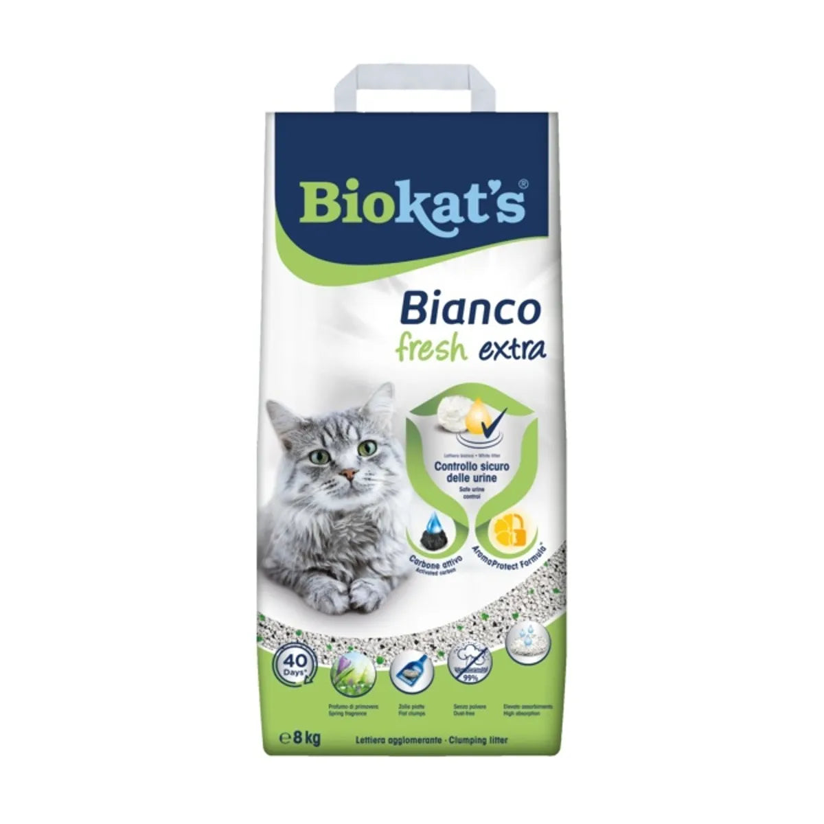 Biokat's Lettiera Agglomerante Bianco Fresh Extra
