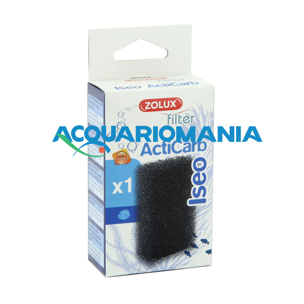 ZOLUX Acticarb Iseo – Ricambio Carbone Attivo per Filtro Acquario 40-50-60