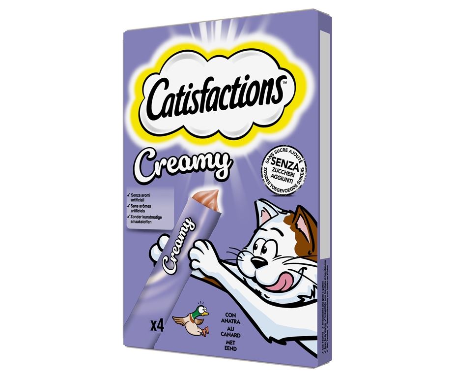 Catisfactions creamy anatra 4×10 g
