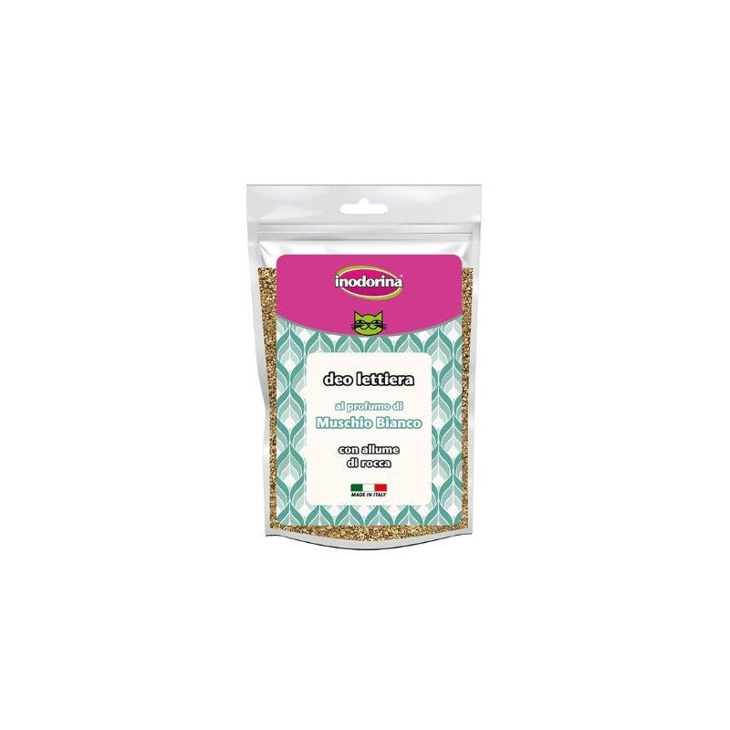 Inodorina Deo Lettiere Granuli con Allume di Rocca – Neutralizza Odori Lettiera Gatto