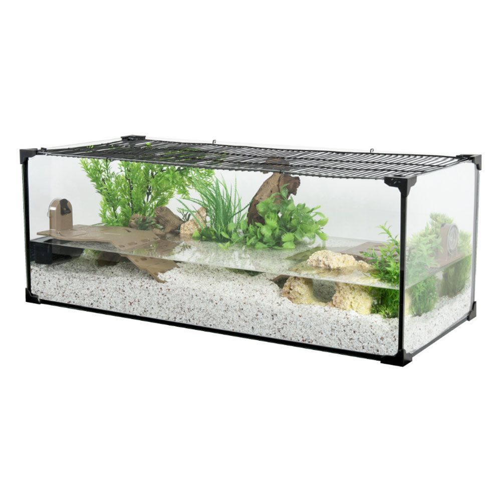 Acquaterrario Zolux Karapas Aqua Pro 100 per Tartarughe – 69 L con Filtro e Accessori