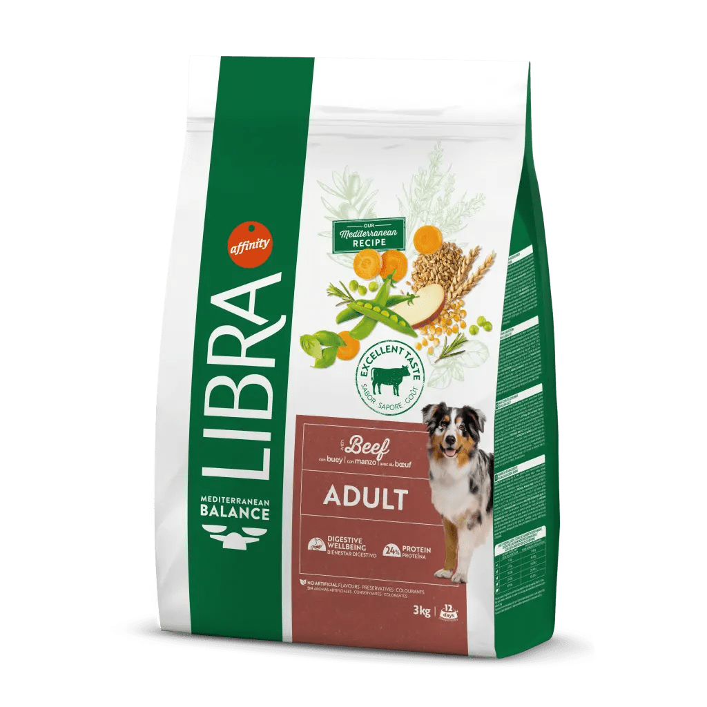 Libra adult con manzo