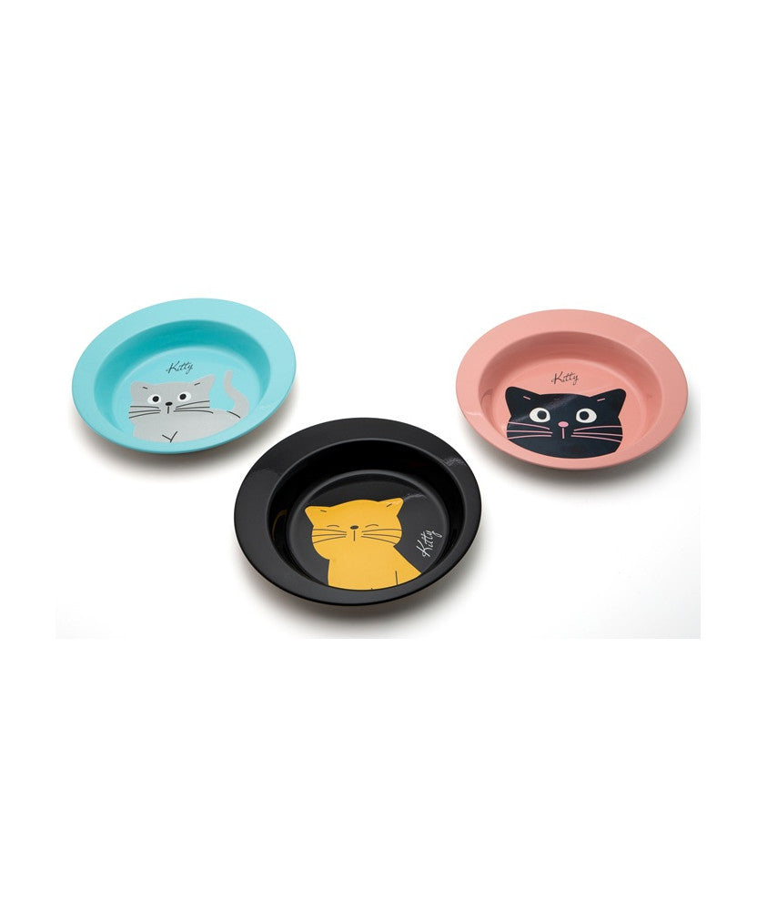 Ciotola in acciaio inox AGRIAPPIA Kitty per gatti, 300 ml, con design elegante e resistente, ideale per alimenti e acqua.