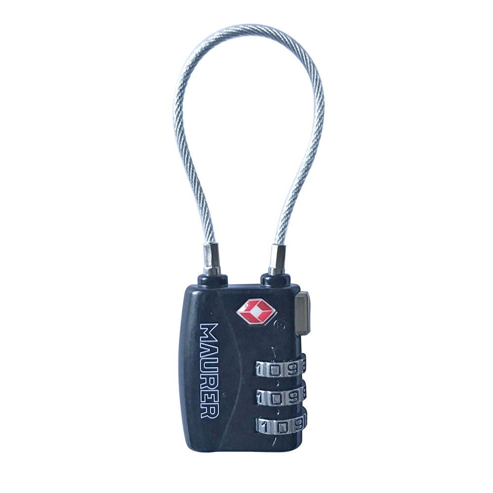 Lucchetto Maurer TSA a combinazione con cavo, EAN 8000071998130