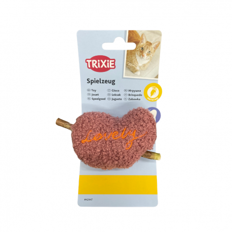 Trixie Cuore di Peluche con Matatabi – Giocattolo per Gatti
