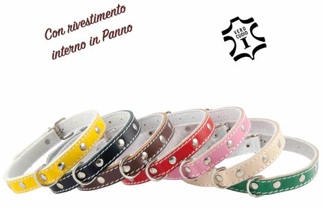 Collare in panno AGRIAPPIA con chiusura regolabile, ideale per cani di taglia media e lunga.
