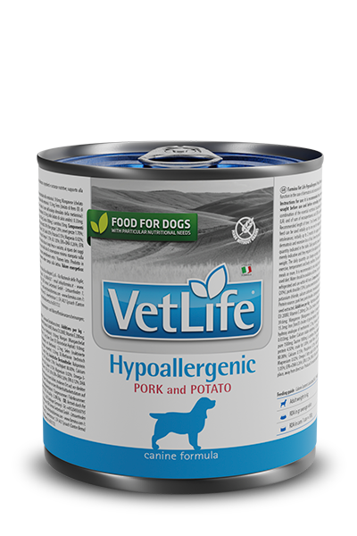 Crocchette per cani Farmina Vet Life Hypoallergenic maiale e patate, alimento ipollergenico da 300g, prodotto AGRIAPPIA
