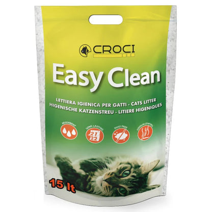 Lettiera per gatto al silicio Easy Clean 15lt