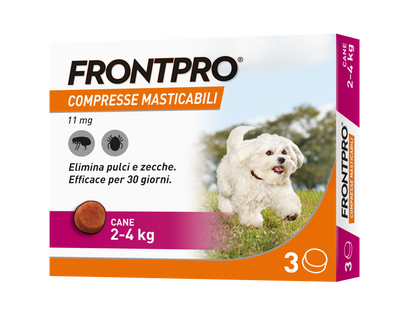 Cane Frontpro® AGRIAPPIA, in confezione da 2-4 kg, mostra forma e texture del prodotto per il controllo dei parassiti delle piante