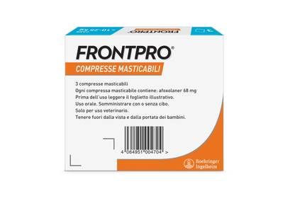 Cane frontpro® AGRIAPPIA in 10-25 kg, immagine frontale con impugnatura e etichetta, fibra di alta qualità per allevamento.