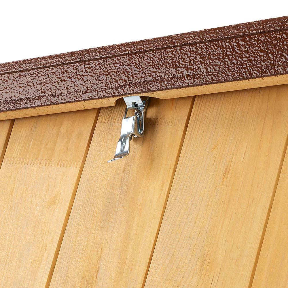 Cuccia Baita 120 AGRIAPPIA in legno con finestra e porta per cani, struttura robusta e spazio interno confortevole.