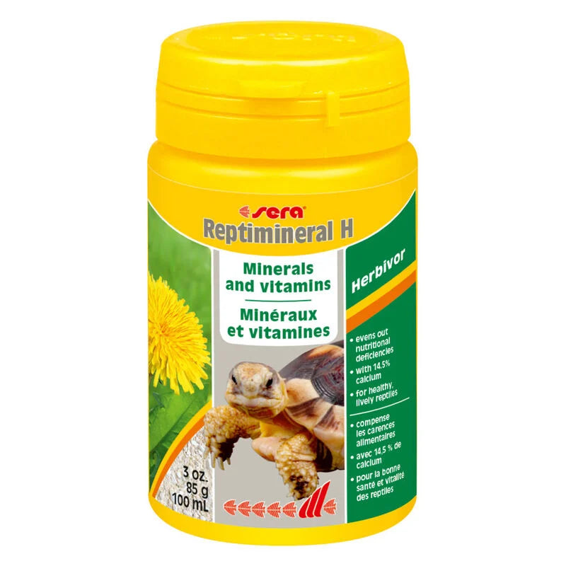 Sera Reptimineral H 100 ml – Integratore di Minerali e Vitamine per Rettili Erbivori