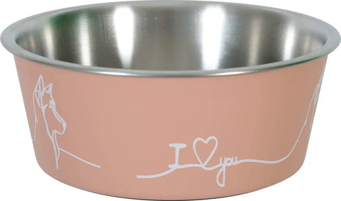 Ciotola per cani in acciaio inox LOVE DOG