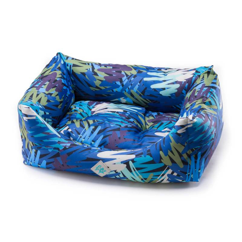 Cuccia Rodi Oxford Blu Ocean AGRIAPPIA con cuscino estraibile, lettino morbido e confortevole per animali domestici.