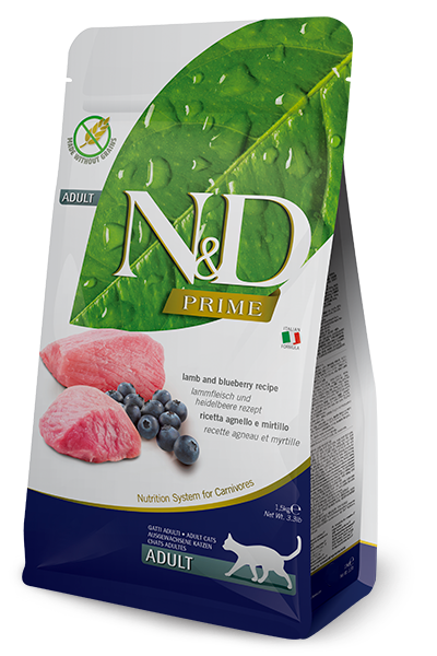 Crocchette per cani adulti N&D PRIME AgriAppia con agnello e mirtilli, 300g, alimentazione naturale e bilanciata
