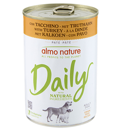 Crocchette Almo Nature Daily Cane AGRIAPPIA in confezione da 400g, alimento naturale per cani con ingredienti di qualità