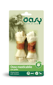 Oasy SNACK • Osso masticabile con Pollo - Anatra - Manzo
