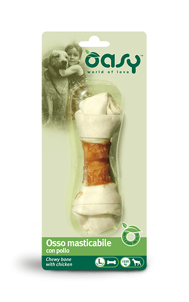 Oasy SNACK • Osso masticabile con Pollo - Anatra - Manzo 