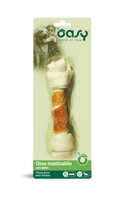 Oasy SNACK • Osso masticabile con Pollo - Anatra - Manzo
