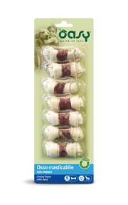 Oasy SNACK • Osso masticabile con Pollo - Anatra - Manzo