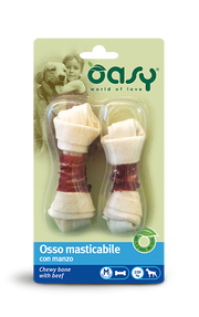 Oasy SNACK • Osso masticabile con Pollo - Anatra - Manzo