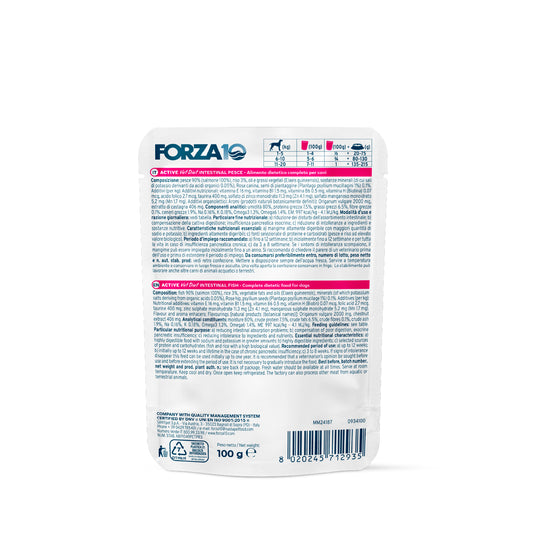 Forza10 Cane Intestinal – Alimento Dietetico Umido al Pesce per Cani.