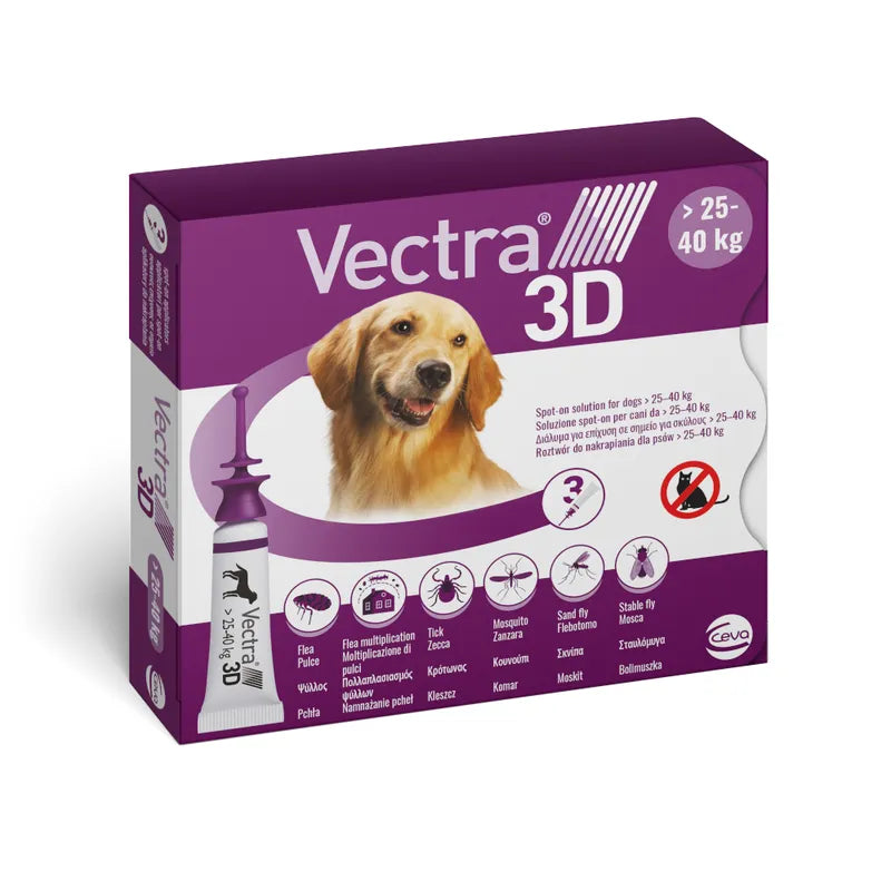 Collare Vectra 3D per cani 25-40 kg AGRIAPPIA, mostrato con dettagli sul design e chiusura resistente.