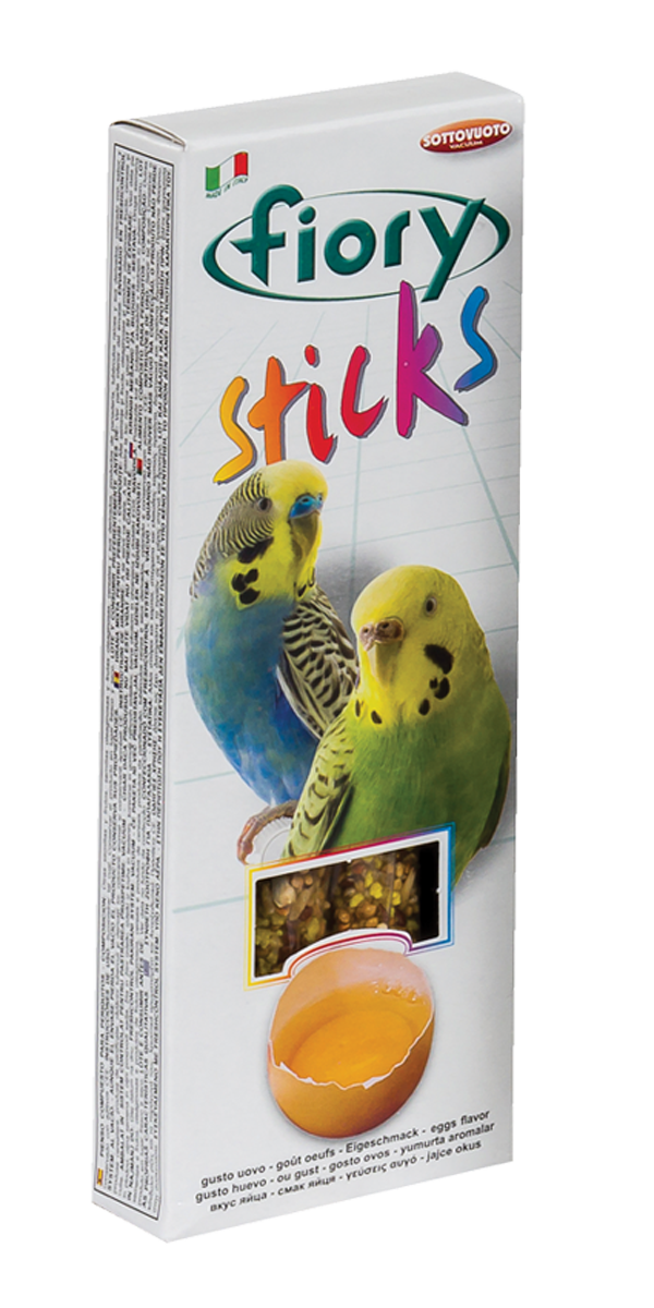 Stick per pappagalli AGRIAPPIA, snack naturale colorato con ingredienti salutari, ideale per l’alimentazione degli uccelli domestici.