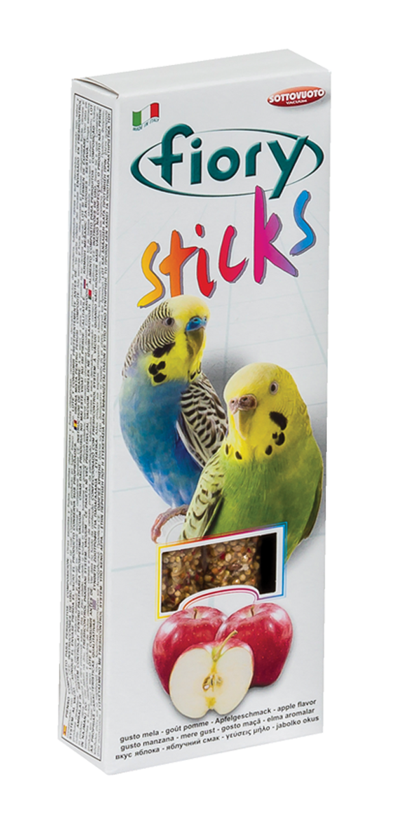 Stick per pappagalli AGRIAPPIA, snack naturale con semi e frutta, perfetto come premio e arricchimento per uccelli esotici.