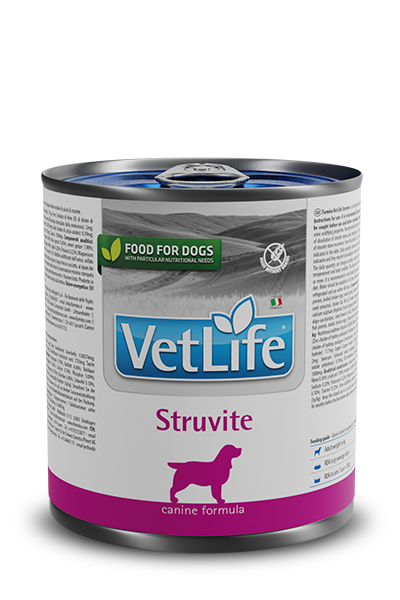 Scatola di cibo umido Farmina Struvite per cani, marca AGRIAPPIA, con alimento specifico per problemi urinari, peso 300g
