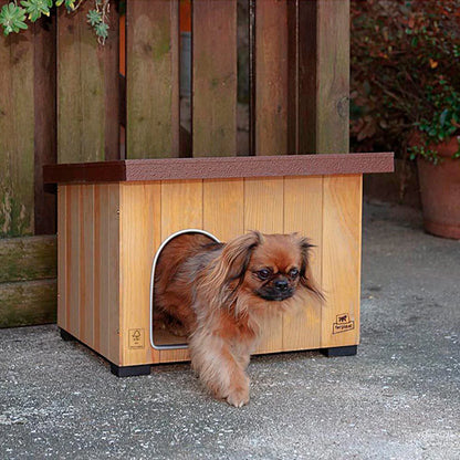 Cuccia AGRIAPPIA Baita 50 in legno con porta e finestra, ideale per cani, resistente e confortevole.