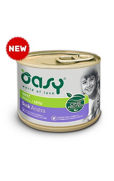 Crocchette umide per cani Oasy ONE PROTEIN AGRIAPPIA, confezione da 200g, con pollo e ingredienti naturali.