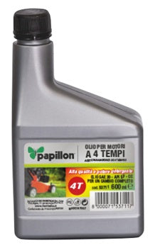 Olio per motori a 4 tempi AgriAppia in bottiglia da 600ml, ideale per motori a 4 tempi, liquido motore di alta qualità