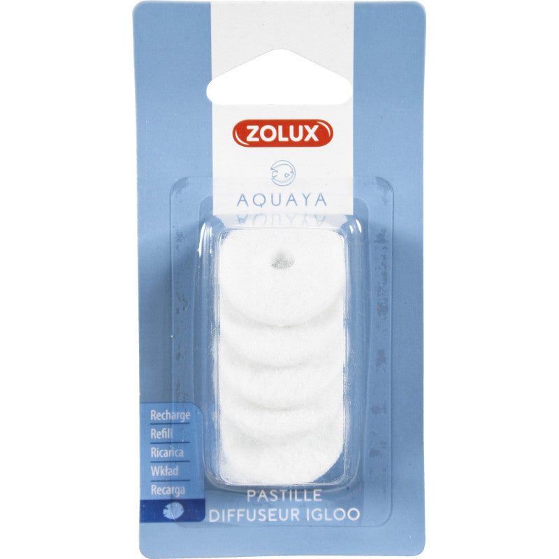 ZOLUX Pellet di Ricambio per Igloo Air Diffuser Acquario – 5 pz