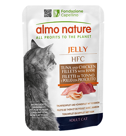 Almo Nature HFC Jelly Gatto 55g – Umido in Gelatina per Gatti