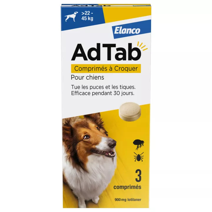 Compresse masticabili AdTab per cani AGRIAPPIA, trattamento naturale per la salute e il benessere dei cani.