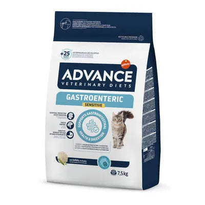 Crocchette per gatti Advance Gastroenteric Sensitive AgriaPPIA, sacco da 7,5 kg, alimento specifico per sensibilità digestiva
