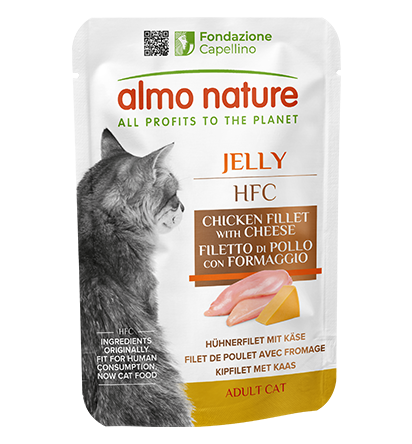 Almo Nature HFC Jelly Gatto 55g – Umido in Gelatina per Gatti