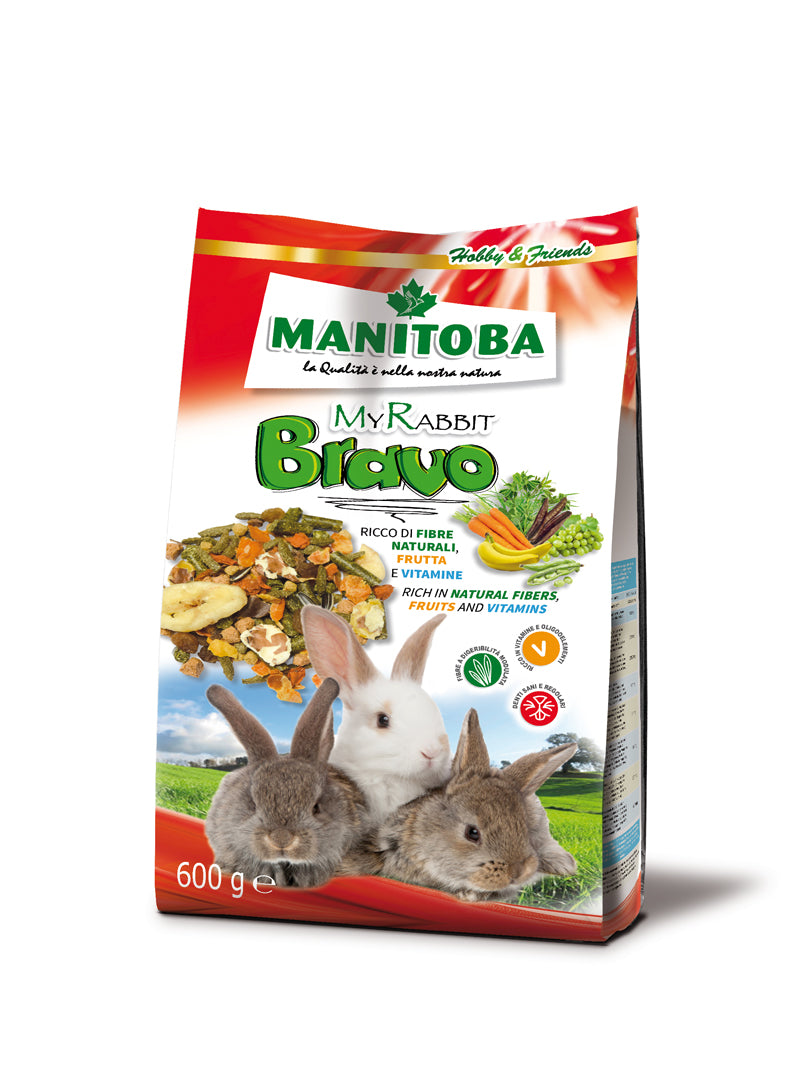 My Rabbit Bravo – Alimento Completo per Conigli Nani con Carote e Frutta