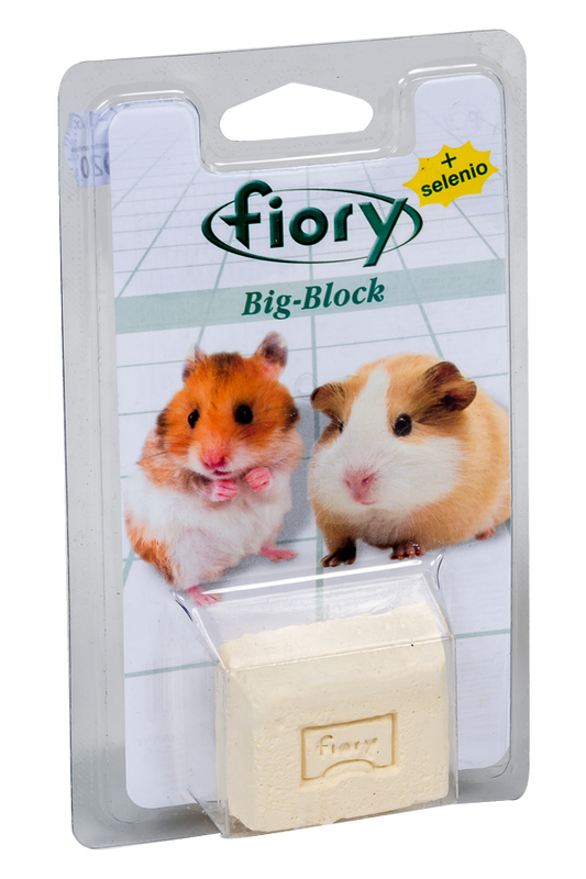 Fiory Big Block per Roditori – Supporto Minerale con 12 Minerali e Calcio 38%