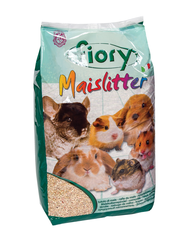 Fiory Maislitter – Lettiera in Tutolo di Mais per Roditori in 4 Profumazioni